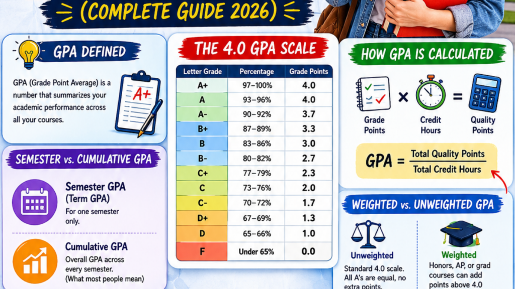 How GPA Works in USA Universities (Complete Guide 2026)
